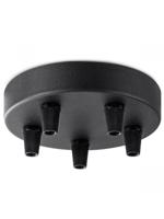 Light depot - plafondkap metaal 5 lichts - zwart - Outlet - thumbnail