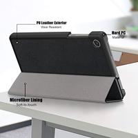Lunso - Lenovo Tab M8 Gen 4 (8 inch) - Tri-Fold Bookcase hoes - Zwart - thumbnail