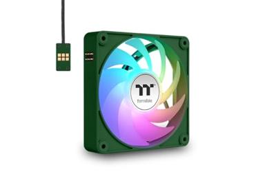 Thermaltake CT140 EX ARGB Sync PC Cooling Fan Racing Green 3 Pack PC-ventilator Zwart (b x h x d) 140 x 140 x 25 mm