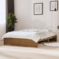 Bedframe massief hout honingbruin 140x190 cm - thumbnail