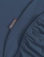 Marc O'Polo Premium Organic Jersey Hoeslaken Dark Navy - thumbnail