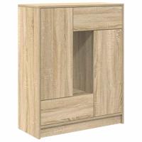 Dressoir met lades en deuren 73x31x90 cm sonoma eikenkleurig - thumbnail