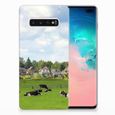 Samsung Galaxy S10 Plus | TPU Hoesje | Koeien Samsung Galaxy S10 Plus | TPU Hoesje | Koeien