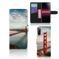 Sony Xperia L4 Flip Cover Golden Gate Bridge - thumbnail