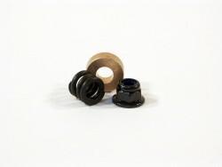 HPI - Spring 4.9x8x7mm and washer 4.3x10x1.0mm (hex hole/black) set (87042)