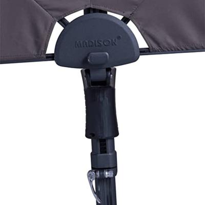 Stokparasol Sun wave 300 cm Polyester taupe zonwering Madison - Madison Stokparasol Sun wave 300 cm Polyester taupe zonwering Madison - Madison