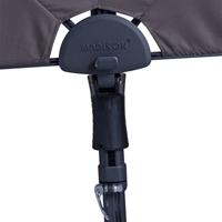 Stokparasol Sun wave 300 cm Polyester taupe zonwering - Madison - thumbnail