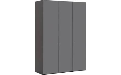 Goossens Kledingkast Easy Storage Ddk, Kledingkast 153 cm breed, 220 cm hoog, 3x glas draaideur