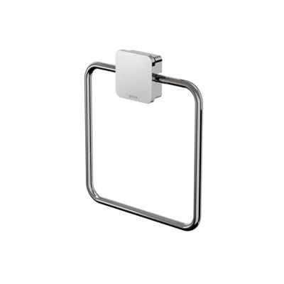Handdoekring Geesa Topaz Vierkant Minimalistisch Chroom Geesa Handdoekring Geesa Topaz Vierkant Minimalistisch Chroom Geesa