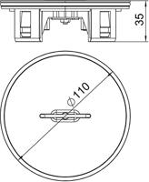 OBO Bettermann TUK2 GV Buisdeksel - thumbnail