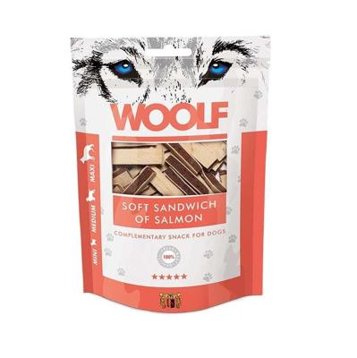 WOOLF Soft Sandwich of Salmon - traktatie voor hond - 100g