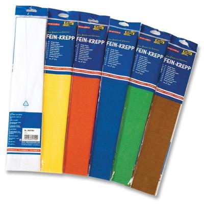 Folia crêpepapier, ft 250 x 50 cm, geassorteerde kleuren, pak van 10 stuks Folia crêpepapier, ft 250 x 50 cm, geassorteerde kleuren, pak van 10 stuks