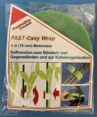 FASTECH® 701-322-Bag Klittenband Voor planten en tuin Haak- en lusdeel (l x b) 5000 mm x 10 mm Groen 5 m