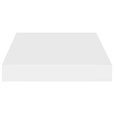 Wandschappen zwevend 4 st 23x23,5x3,8 cm MDF wit