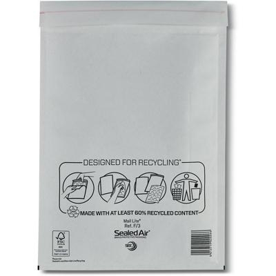 Mail Lite luchtkussenenveloppen, wit, F/3, 220 x 330 mm, doos van 100 stuks