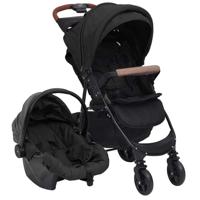 Kinderwagen 3-in-1 staal antracietkleurig - thumbnail