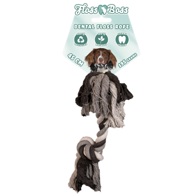 Floss Toss Dental Rope 2 Knot - 45 cm