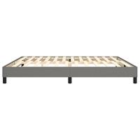 Bedframe zonder matras stof donkergrijs 200x200 cm - thumbnail