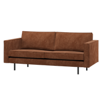 WOOOD Rodeo 2,5-zits bank ribstof roestbruin - thumbnail