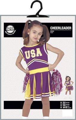 Cheerleader Kostuum Meisje Paars