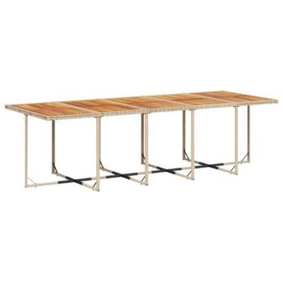 15-delige Tuinset met kussens poly rattan beige - thumbnail