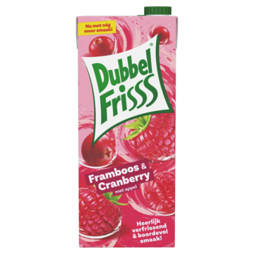 Fruitdrank dubbelfrisss framboos zwarte bes 1500ml