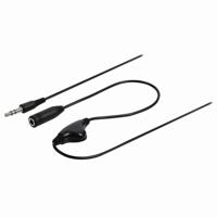 Stereo-Audiokabel met Volumeregeling | 3,5 mm Male - 3,5 mm Female | 1,0 m | Zwart - thumbnail