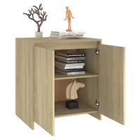 Dressoir 70x41x75 cm bewerkt hout sonoma eikenkleurig - thumbnail