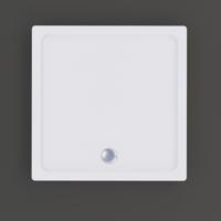 Douchebak BWS Racer Vierkant Acryl 90x90 cm Wit - thumbnail