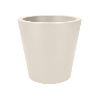 Pure straight round 65 cm linnen wit bloempot elho - Elho