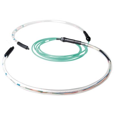 ACT RL4216 Prefab Glasvezel Kabel Multimode OM3 8-voudig LC Connectoren - 160 meter