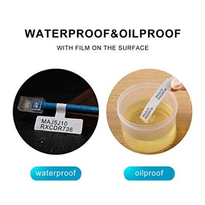 NIIMBOT A2K18638601 Etiketten (rol) 72 x 12.5 mm Wit 60 stuk(s) Kabeletiketten