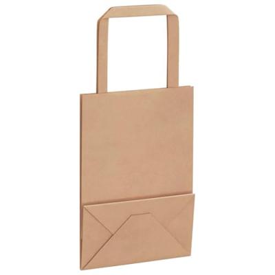 VidaXL Papieren zakken 50 st met hengsels 15x8x21 cm bruin