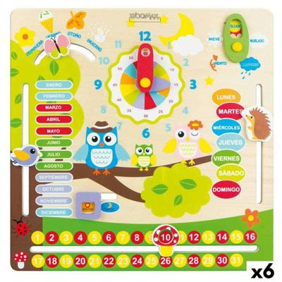 Educatief Spel Woomax Uilen 30 x 3 x 30 cm (6 Stuks)