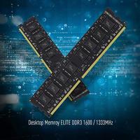 Team Group TED38G1600C1101 Werkgeheugenmodule voor PC DDR3 8 GB 1 x 8 GB 1600 MHz 240-pins DIMM CL11 TED38G1600C1101 - thumbnail