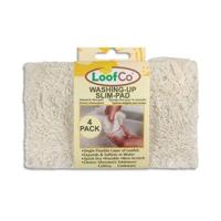 Loofco Schoonmaakspons loofah dun bio 4 Stuks - thumbnail