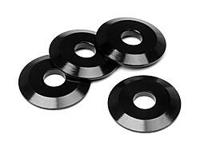 Aluminum washer 4x14x1.5mm (black/4pcs) - thumbnail