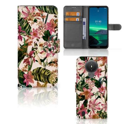 Nokia 1.4 Hoesje Flowers Nokia 1.4 Hoesje Flowers