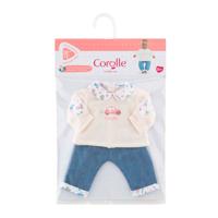 Corolle t-shirt en spijkerbroek voor babypop, 30cm - thumbnail