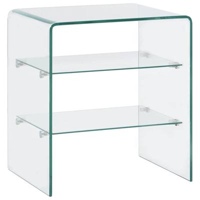 Salontafel 50x40x56 cm gehard glas