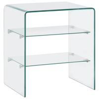 Salontafel 50x40x56 cm gehard glas - thumbnail