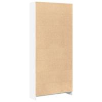Boekenkast 80x24x176 cm bewerkt hout wit - thumbnail