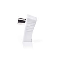 IEC (Coax) -Connector Haaks | Female - Vierkant - 2 Stuks | Wit - thumbnail