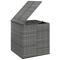 Tuinbox 100x97,5x104 cm polyetheen rattan grijs - thumbnail