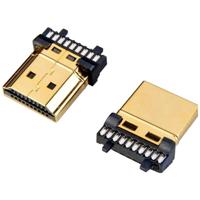 Lyndahl LKHDMICON19 HDMI-connector Aantal polen: 19 Goud 1 stuk(s) - thumbnail