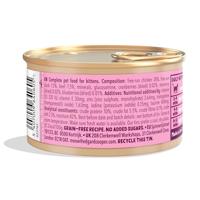Edgard & Cooper eend en kip kitten natvoer blikjes 18 x 85gr - thumbnail