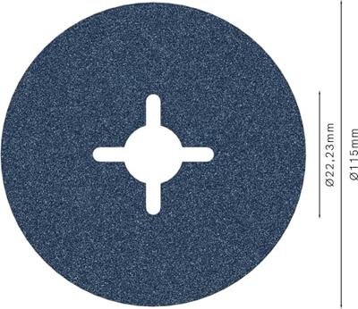 Bosch Accessories 2608606729 Fiberschijf Diameter 115 mm 1 stuk(s) Bosch Accessories 2608606729 Fiberschijf Diameter 115 mm 1 stuk(s)