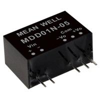 MEAN WELL MDD01L-05 DC/DC-convertermodule 100 mA 1 W Aantal uitgangen: 2 x Inhoud 1 stuk(s) - thumbnail