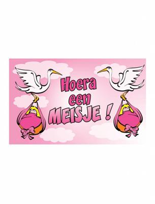 Geboortevlag Hoera een meisje