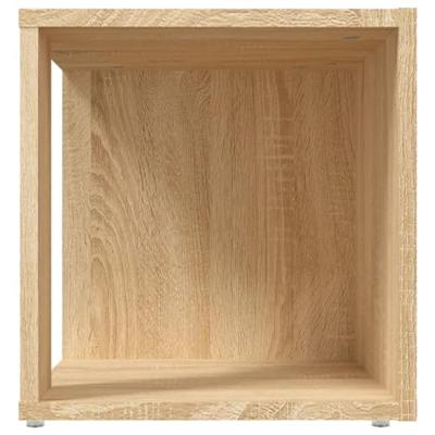 VidaXL Bijzettafel 33x33x34,5 cm bewerkt hout sonoma eikenkleurig